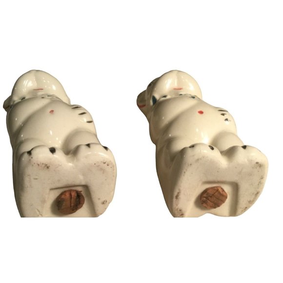 Happy White Bear Salt and Pepper Shakers American Bisque - Picture 13 of 14